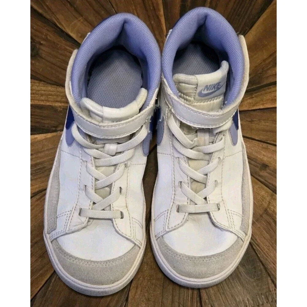 Nike Blazer Mid '77 SE PS sneakers w/ a Double Swoosh design purple - Size 13C